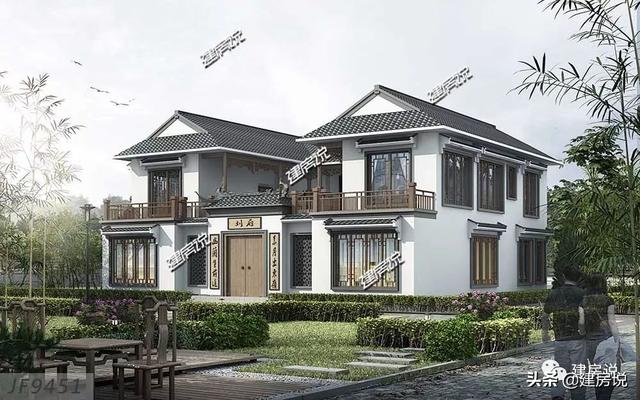 36萬(wàn)建棟中式別墅設(shè)計(jì)圖，宛如一幅秀麗的山水畫(huà)，無(wú)法讓人不愛(ài)