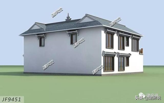 36萬(wàn)建棟中式別墅設(shè)計(jì)圖，宛如一幅秀麗的山水畫(huà)，無(wú)法讓人不愛(ài)