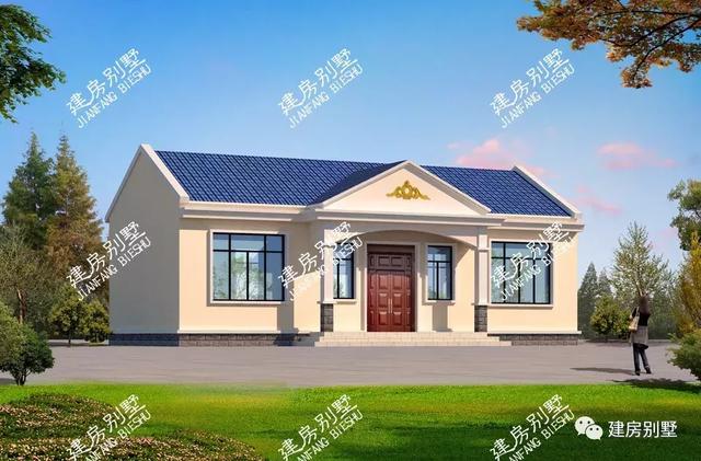 5棟造價低的一層自建房設計圖，一層別墅可以建出多層別墅的氣勢