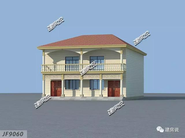 經濟又實用的兄弟雙拼別墅設計圖，家有兩兄弟的這樣建經濟又劃算。