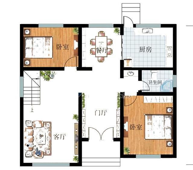 5棟農村簡約二層自建別墅設計圖，各種款式任你挑選