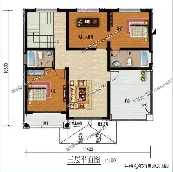 4款豪氣沖天的三層歐式別墅設計圖，非常經濟的歐式小洋樓
