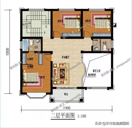 4款豪氣沖天的三層歐式別墅設計圖，非常經濟的歐式小洋樓