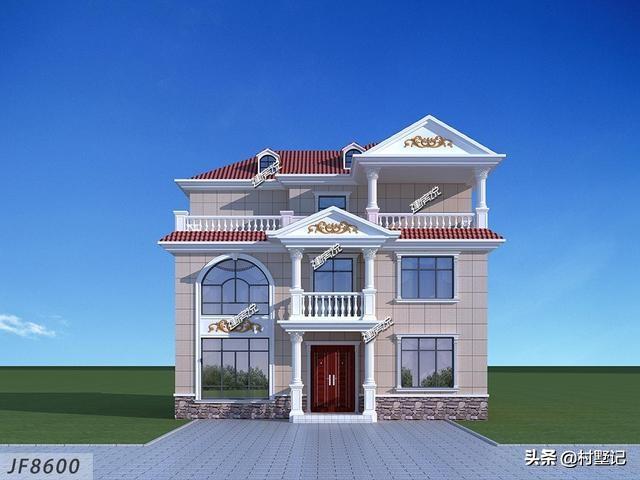 湖南兩兄弟合建3層歐式別墅設(shè)計(jì)圖，建了漂亮的別墅，惹全村人羨慕