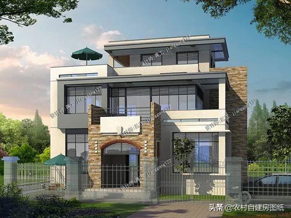 4款三層半現(xiàn)代風(fēng)格別墅設(shè)計圖，實用和高顏值兼顧