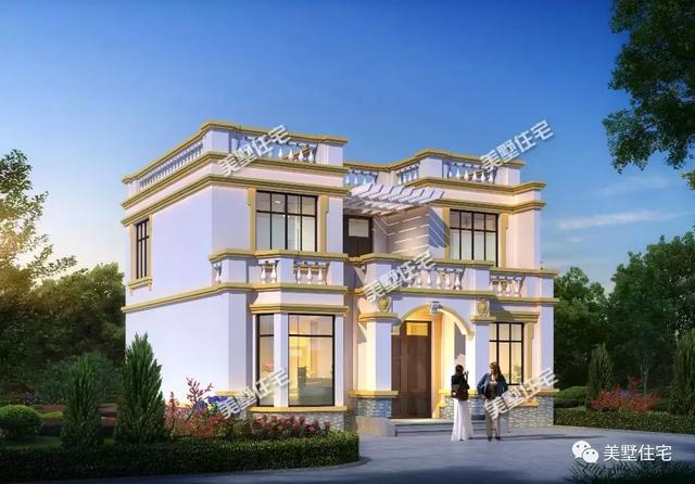 8款歐式二層別墅設計圖，造價18萬到50萬任你選
