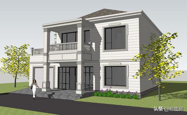 四川遂寧別墅項目概況：二層簡歐風格別墅設計圖，布局明確清晰
