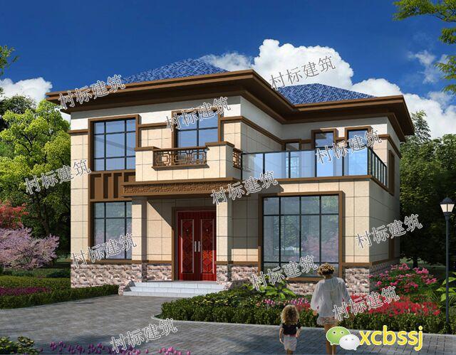 新中式二層自建房設計圖，適合中國人的生活習慣，居住舒適有意境