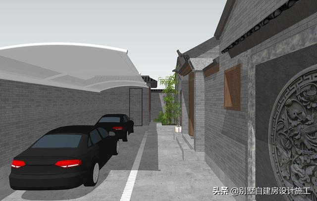 農(nóng)村四合院設(shè)計(jì)圖紙，主院功能十分齊全，可滿足業(yè)主的不同需求