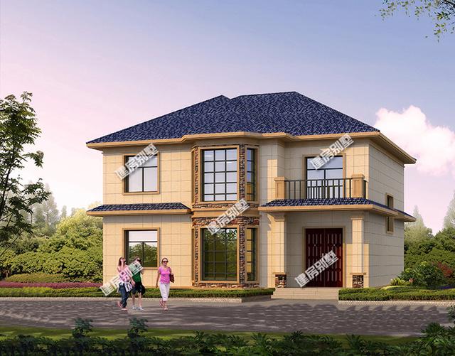 3棟面寬12.6米二層別墅設計圖，都帶堂屋設計，都是5間臥室