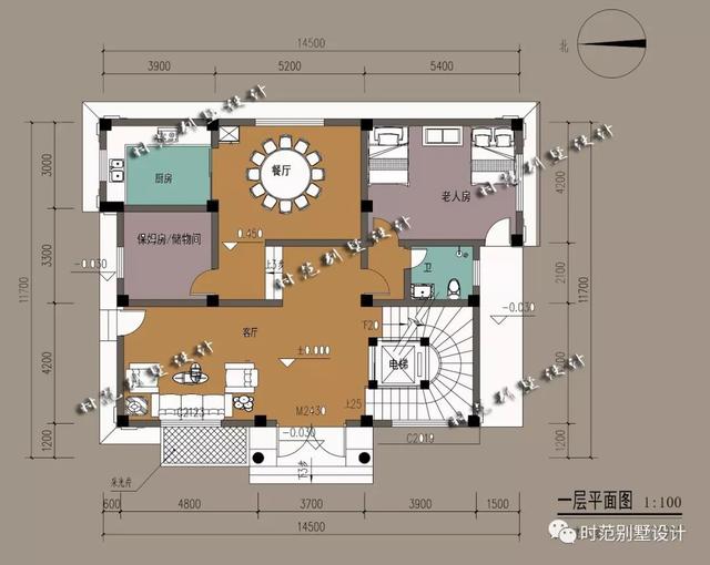 帶電梯的華麗復(fù)式別墅設(shè)計(jì)圖，功能齊全，簡(jiǎn)直是一種享受