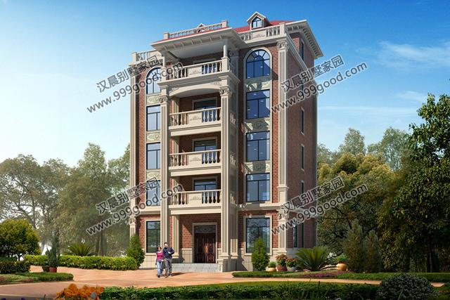 氣派6層漂亮別墅設(shè)計(jì)圖，通體的落地窗設(shè)計(jì)，更顯得時(shí)尚潮流