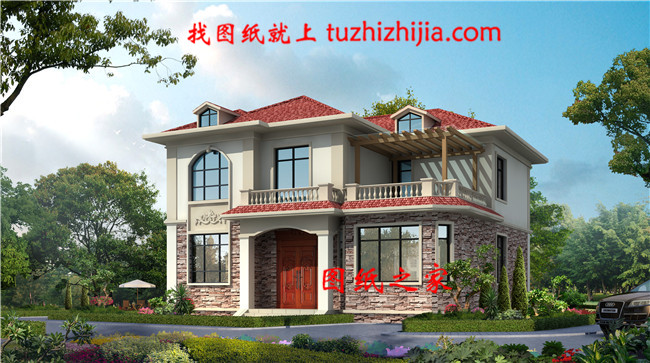 私人二層歐式別墅建筑設(shè)計圖