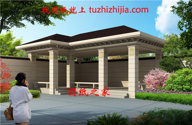 歐式二層別墅戶型圖（帶全套Cad設(shè)計(jì)施工圖+效果圖）