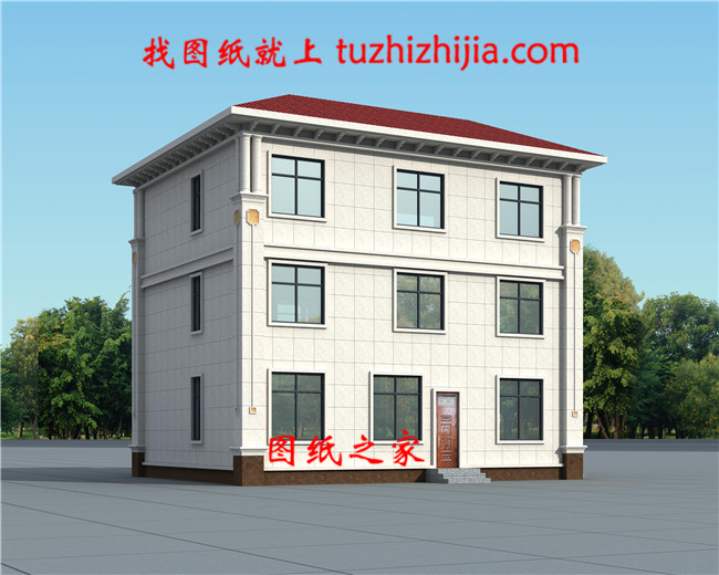 豪華別墅設計圖紙(含效果圖),三層歐式別墅方案精選