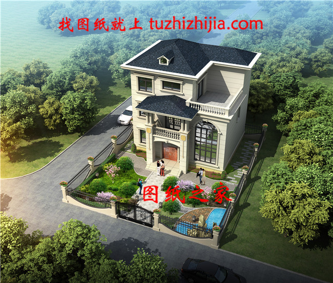 三層新農村自建小型別墅設計圖及效果圖