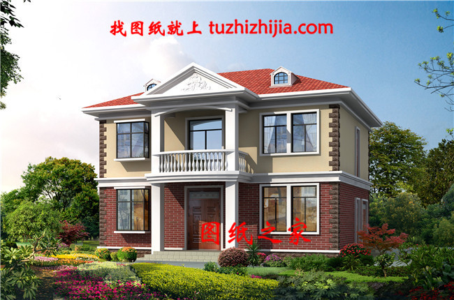 農(nóng)村二層住宅樓房設(shè)計圖紙,全套方案(施工圖+效果圖)