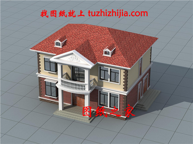 農(nóng)村二層住宅樓房設(shè)計圖紙,全套方案(施工圖+效果圖)