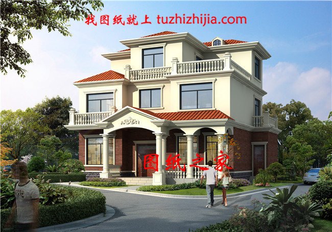 130平方米新農村自建三層別墅設計施工圖，13x11米