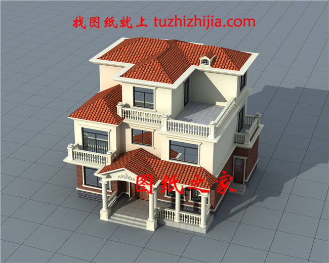 130平方米新農村自建三層別墅設計施工圖，13x11米