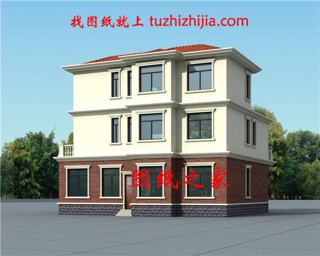 130平方米新農村自建三層別墅設計施工圖，13x11米