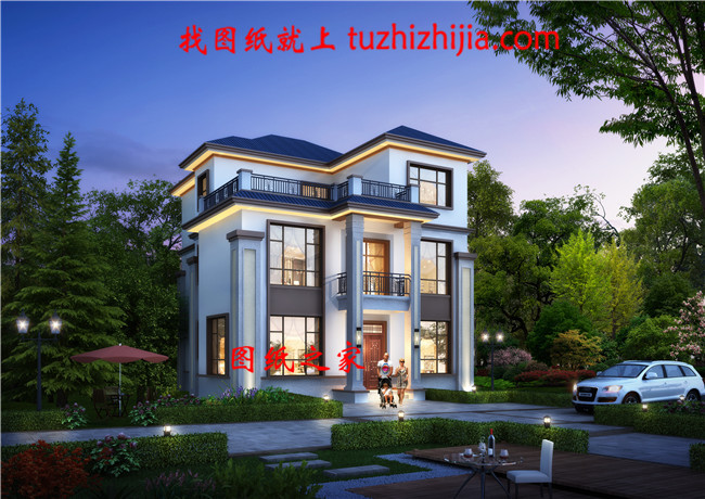 115平方米農(nóng)村三層別墅設(shè)計(jì)圖,預(yù)算30萬(wàn)左右