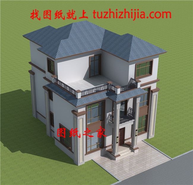 115平方米農(nóng)村三層別墅設(shè)計(jì)圖,預(yù)算30萬(wàn)左右