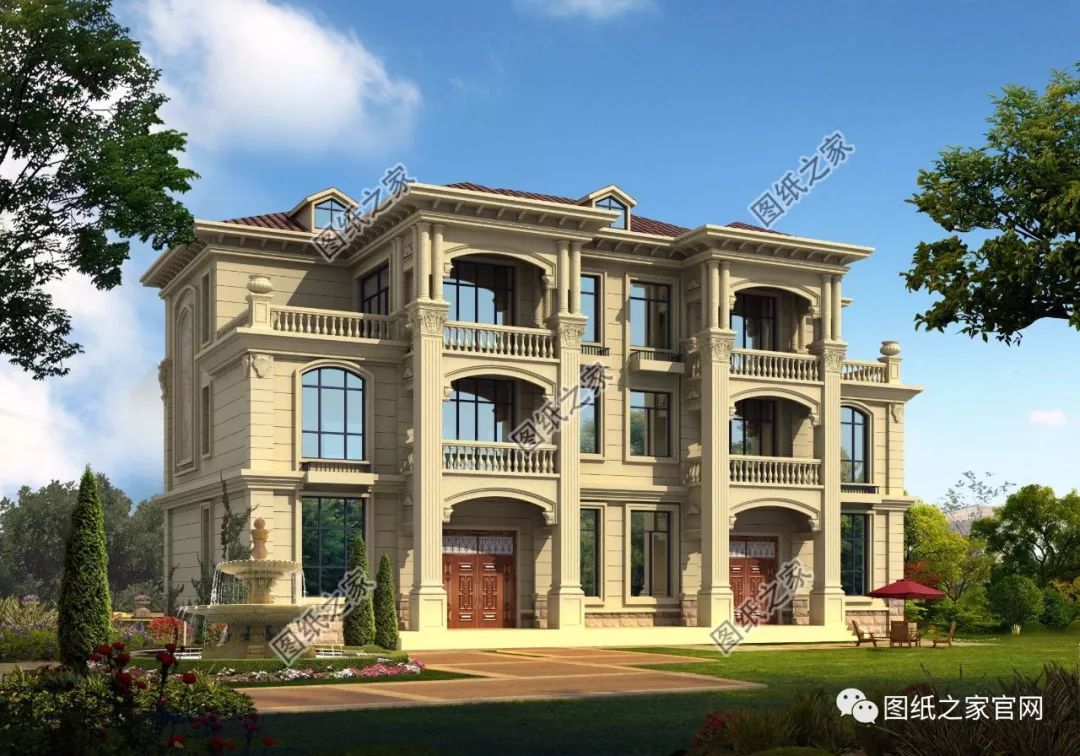 兄弟雙拼別墅二層、三層戶型方案大全（帶外觀圖片），想建雙拼的必看