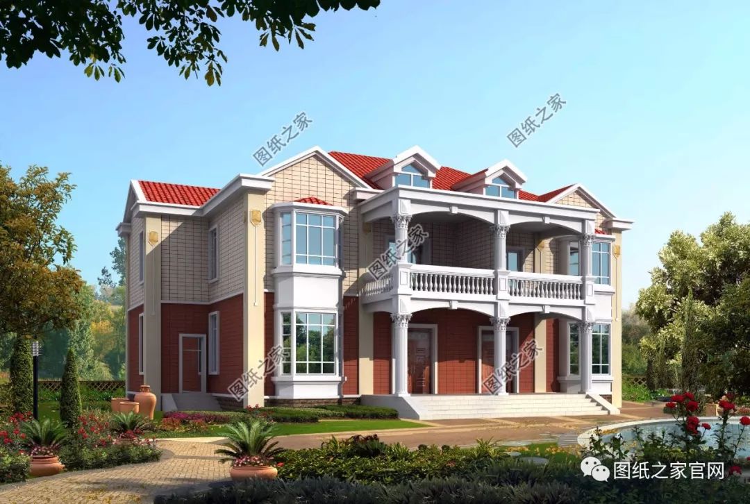 兄弟雙拼別墅二層、三層戶型方案大全（帶外觀圖片），想建雙拼的必看