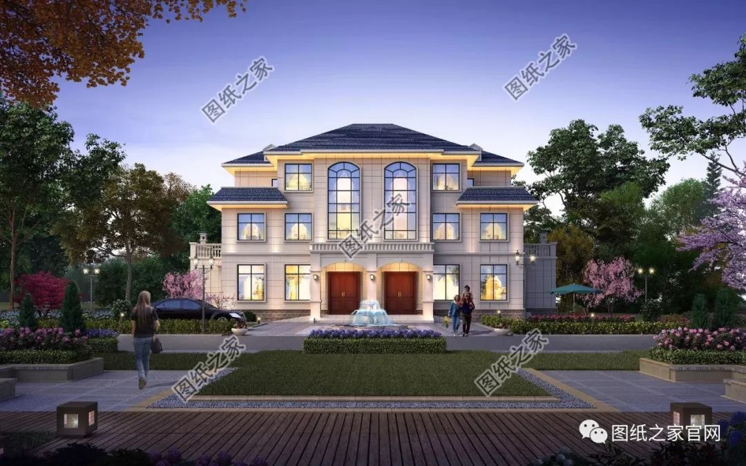 兄弟雙拼別墅二層、三層戶型方案大全（帶外觀圖片），想建雙拼的必看