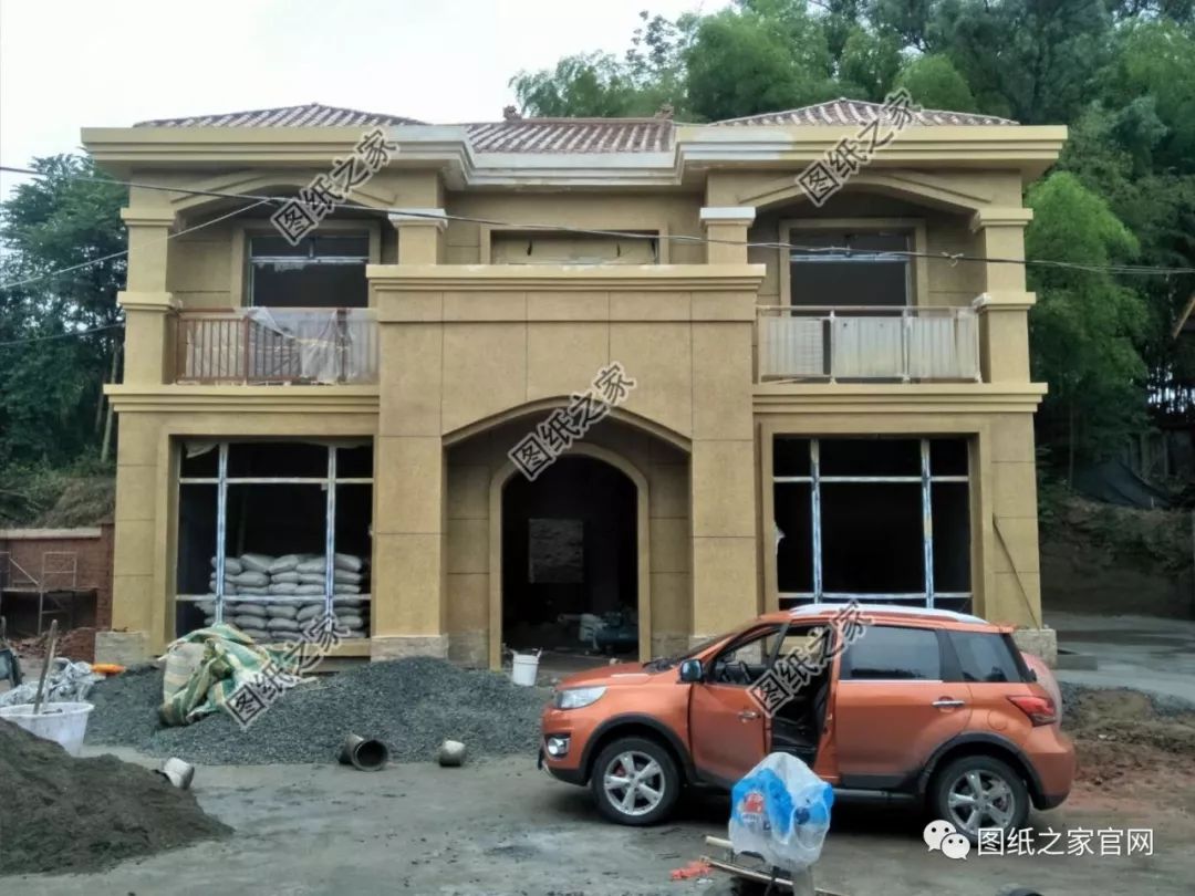 花27萬(wàn)在農(nóng)村自建二層小別墅，真漂亮，附戶型設(shè)計(jì)圖【建房實(shí)拍】