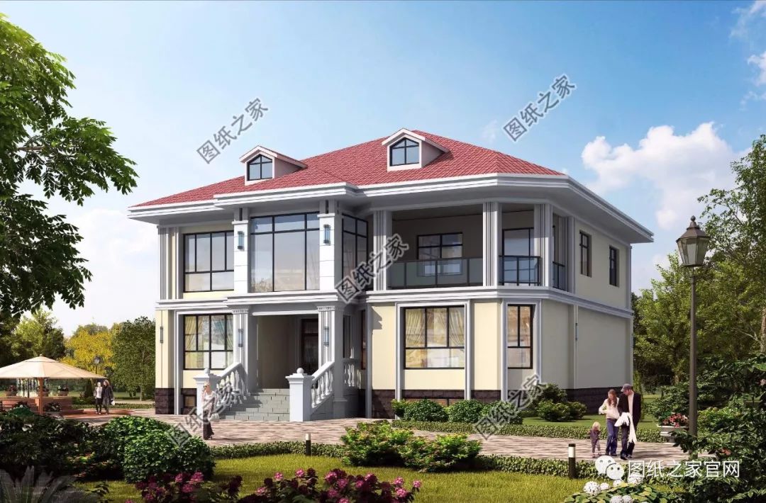 40款全新設(shè)計二層別墅外觀圖片大全，最漂亮的農(nóng)村二層小樓