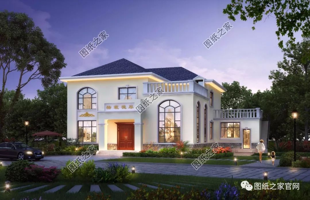 40款全新設(shè)計二層別墅外觀圖片大全，最漂亮的農(nóng)村二層小樓