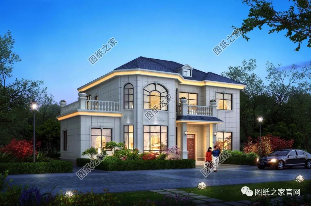 40款全新設(shè)計二層別墅外觀圖片大全，最漂亮的農(nóng)村二層小樓