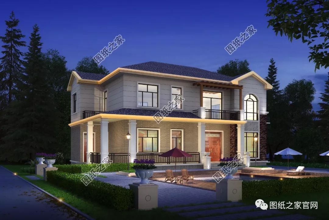 40款全新設(shè)計二層別墅外觀圖片大全，最漂亮的農(nóng)村二層小樓