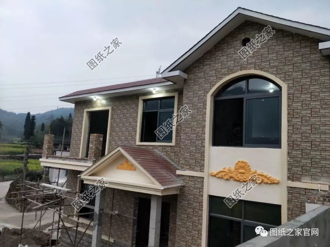 11×10米農村二層自建房施工圖，比效果圖還漂亮，村里看了都夸贊！【建房實拍】