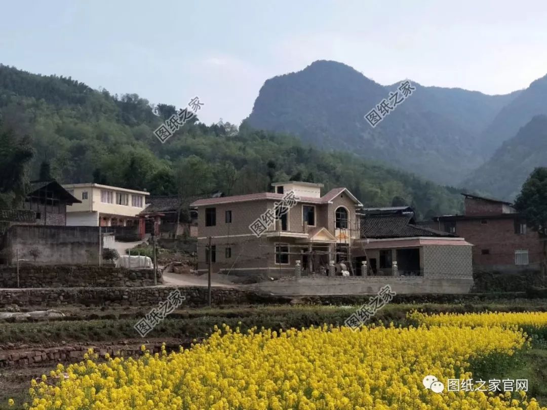 11×10米農村二層自建房施工圖，比效果圖還漂亮，村里看了都夸贊！【建房實拍】