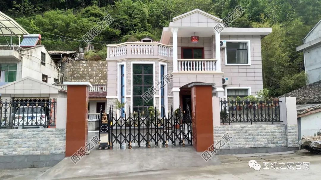 35萬建好農村復式二層小別墅，實拍完工圖，附施工戶型圖【建房實拍】