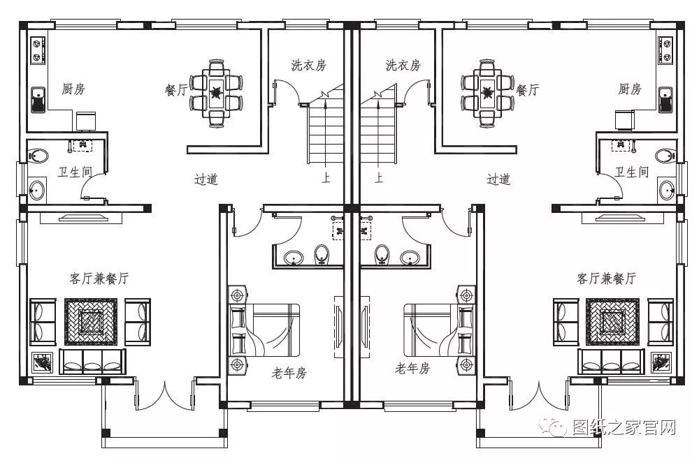 湖南兄弟自建雙拼別墅實拍圖，完工圖大氣、好看，附戶型設計【建房實拍】
