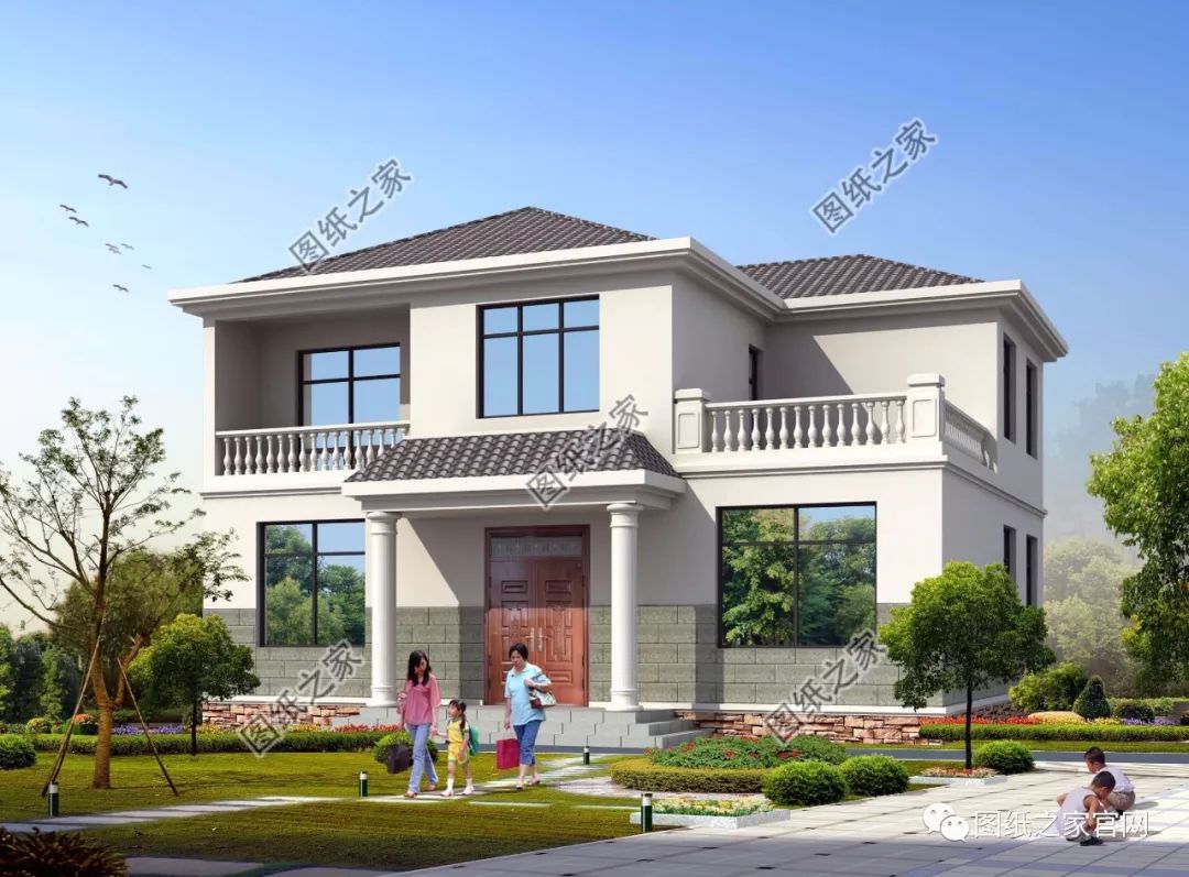 40款簡單實用的兩層住宅房子設計圖，20萬就能建，快來挑一款吧！