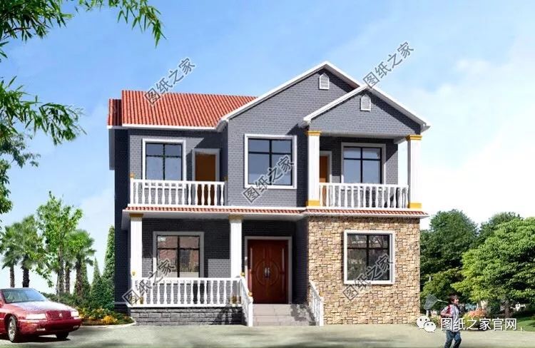 40款簡單實用的兩層住宅房子設計圖，20萬就能建，快來挑一款吧！