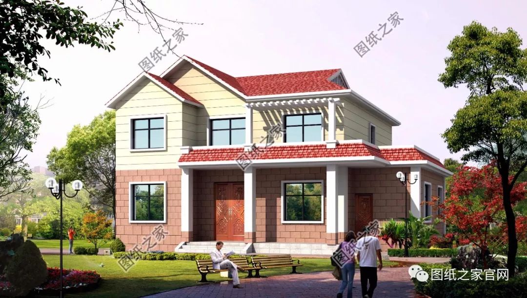 40款簡單實用的兩層住宅房子設計圖，20萬就能建，快來挑一款吧！