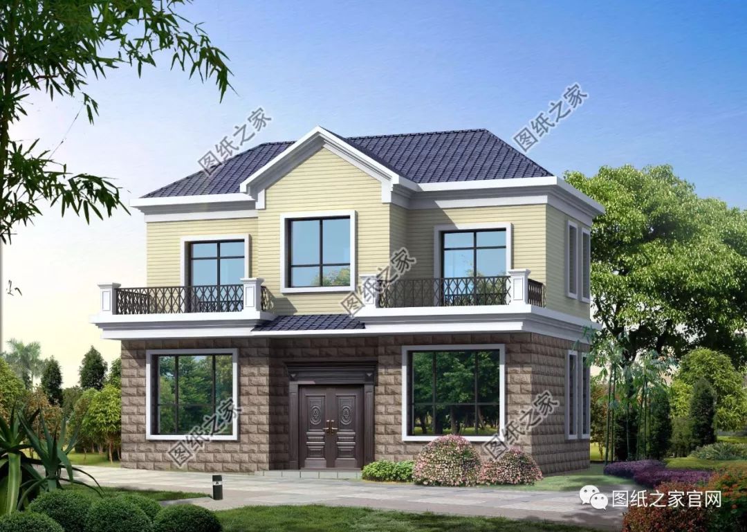 40款簡單實用的兩層住宅房子設計圖，20萬就能建，快來挑一款吧！