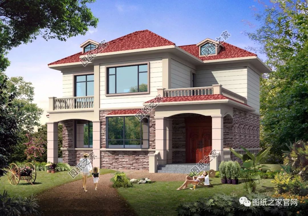 鄉(xiāng)村建網紅田園小別墅，主體28萬！建成的實景圖真好看【建房實拍】