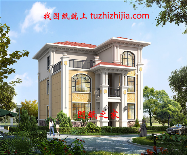 經典三層別墅設計圖紙（全套施工圖+效果圖）