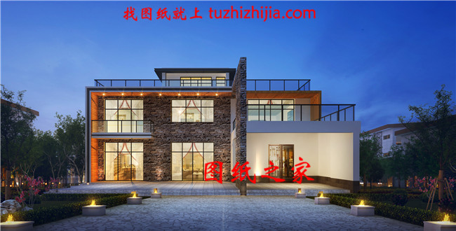 獨棟二層別墅cad設計圖紙,自建別墅方案精選