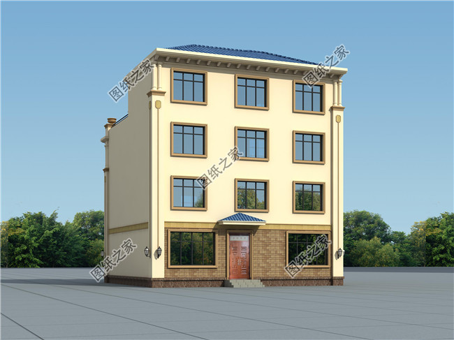 廣東新農村四層房屋設計圖紙,適合農村自建