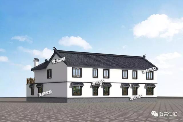 帶院子的中式仿古住宅圖，經典中的經典