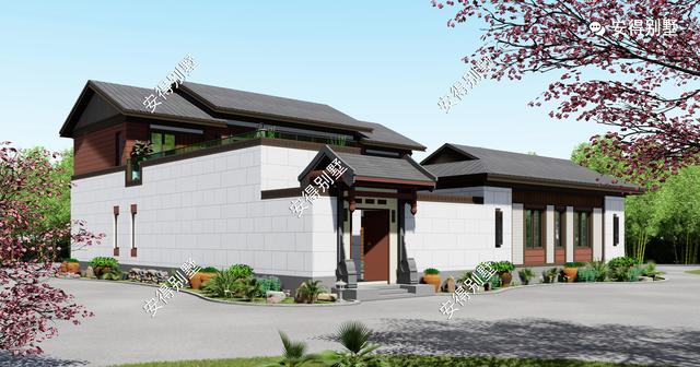 8棟真正的中式四合院別墅效果圖片，款款美如畫