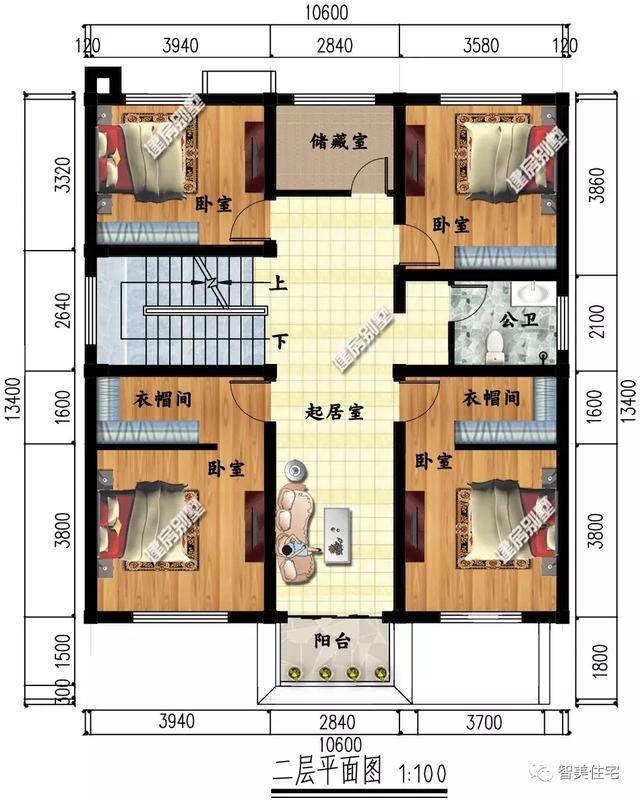 幾棟中式風(fēng)格別墅效果圖片，平頂、帶院子的都有，含方案圖